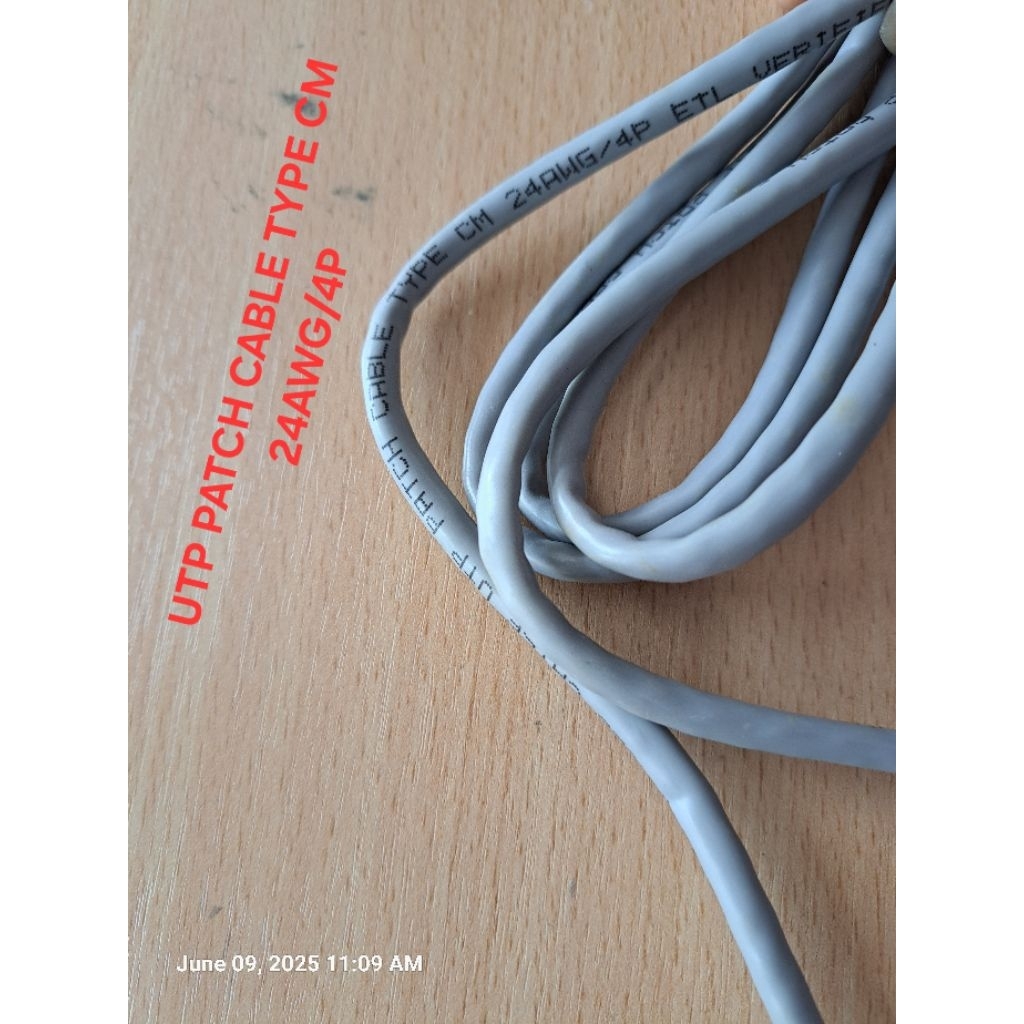 UTP Patch cable Type CM 24AWG/4P