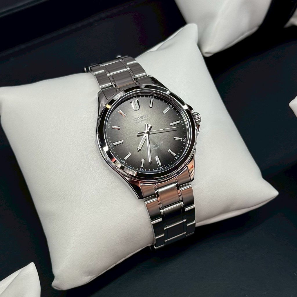 นาฬิกาผู้ชาย คาสิโอ casio MTS-RS100D พลังงานแสงอาทิต รับประกัน 1 ปี พร้อมกล่อง