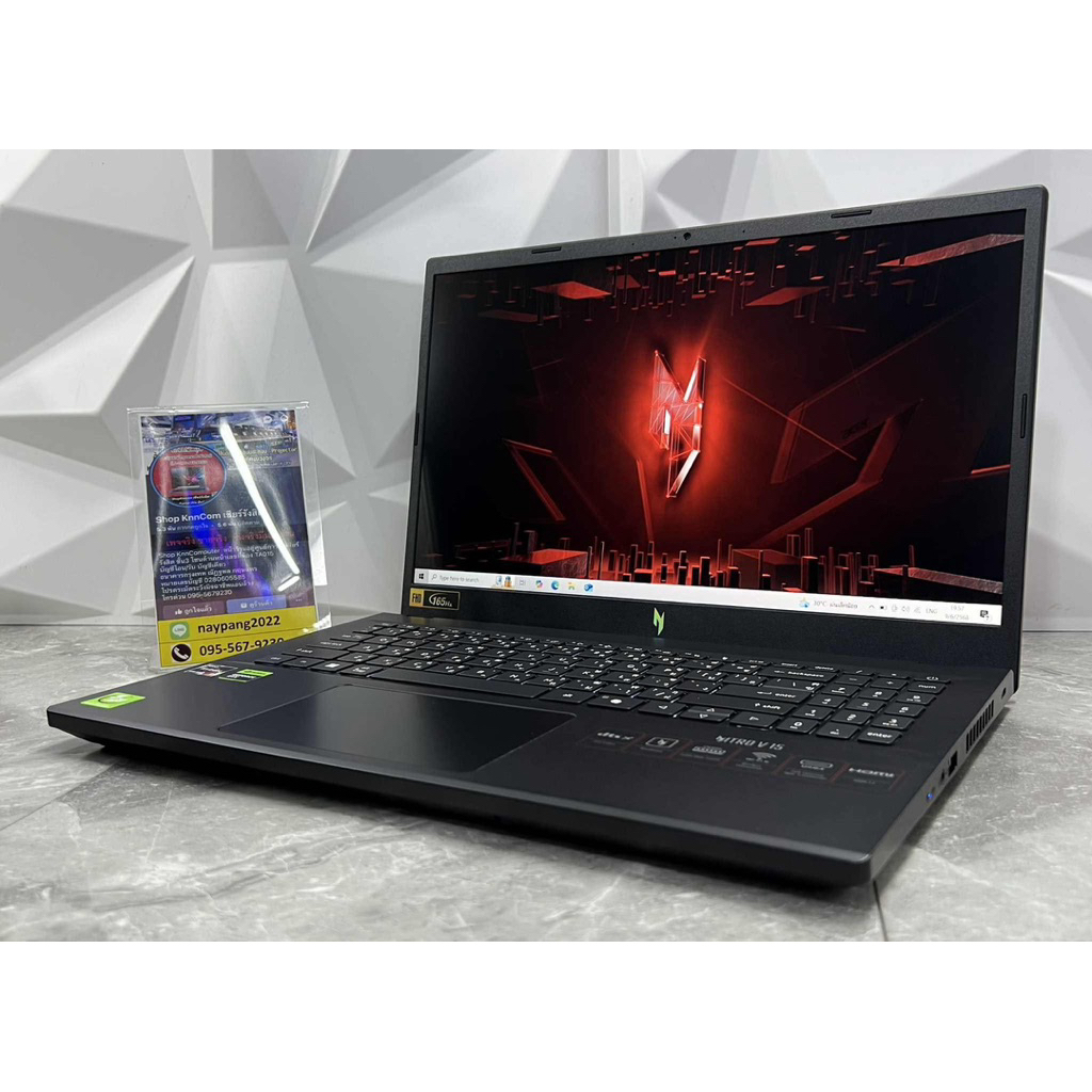 Acer Nitro V15 ANV15-41-R842 มือสองประกันศูนย์ 02-06-2027 AMD Ryzen 5 6600H / RTX 2050 4GB / RAM 16 