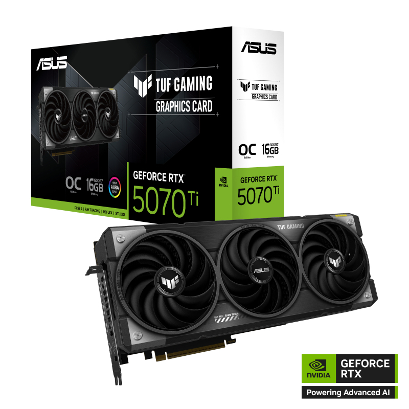 ASUS TUF Gaming GeForce RTX™ 5070 Ti 16GB GDDR7 OC Edition TUF-RTX5070TI-O16G-GAMING