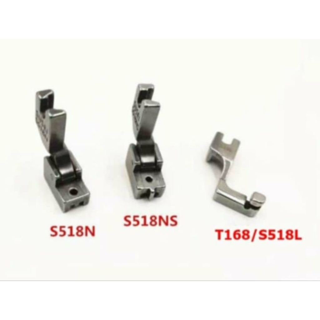 ตีนผีซิปซ่อน(S518 S518N S518NS) จักรเย็บ/จักรไดเร็ค/จักรคอม ตีนผีซิปซ่อนสำหรับจักรอุตสาหกรรม**ราคาต่