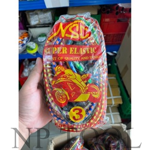 NP-597 สายรัดของ สายรัดยางยืด 3ฟุต 5ฟุต 8ฟุต(1โหล) สายรัดท้ายรถมอเตอร์ไซค์ สายรัดของเอนกประสงค์ สายรัดท้ายรถ เชือกรัดของ