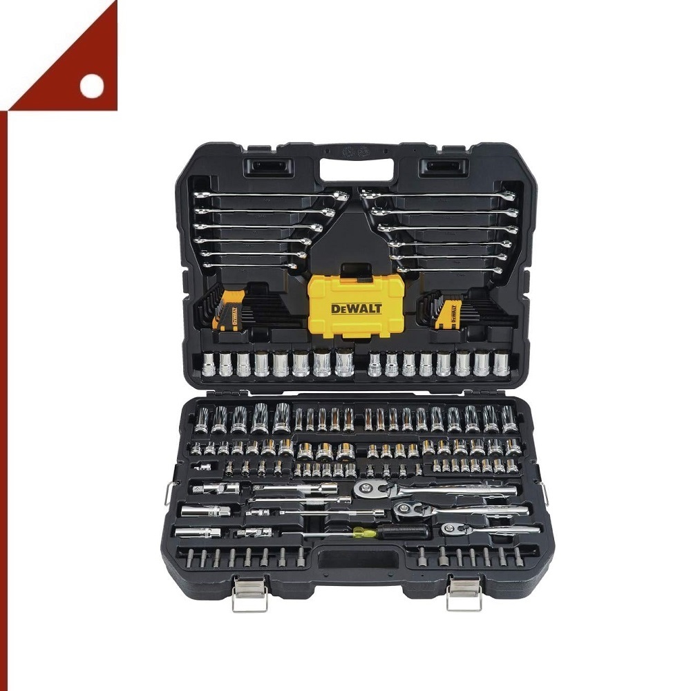 DEWALT : DWTDWMT73803* ชุดลูกบล็อก Metric Mechanics Tools Kit, 168pc.