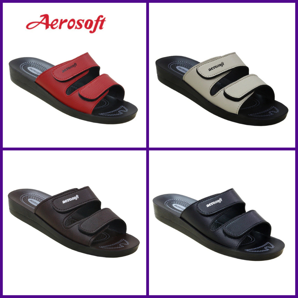 Aerosoft (แอโร่ซอฟท์) รองเท้าแตะสวมผู้หญิง รุ่น LA2103 (คละสี) สินค้าพร้อมส่ง (X