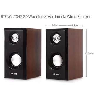 HiFi 3D Bass Speaker ลำโพงคอมพิวเตอร์ ลำโพงไม้ พร้อมเครื่องปรับระดับเสียง ลำโพงคอมUSB ลำโพงต่อTV โทรทัศน์ คอมพิวเตอร์ PC