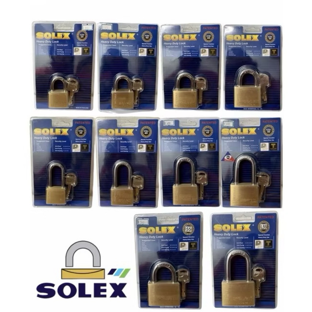 กุญแจSolex รุ่นEXTRA  ขนาด35-50mm. คอสั้น/คอยาว