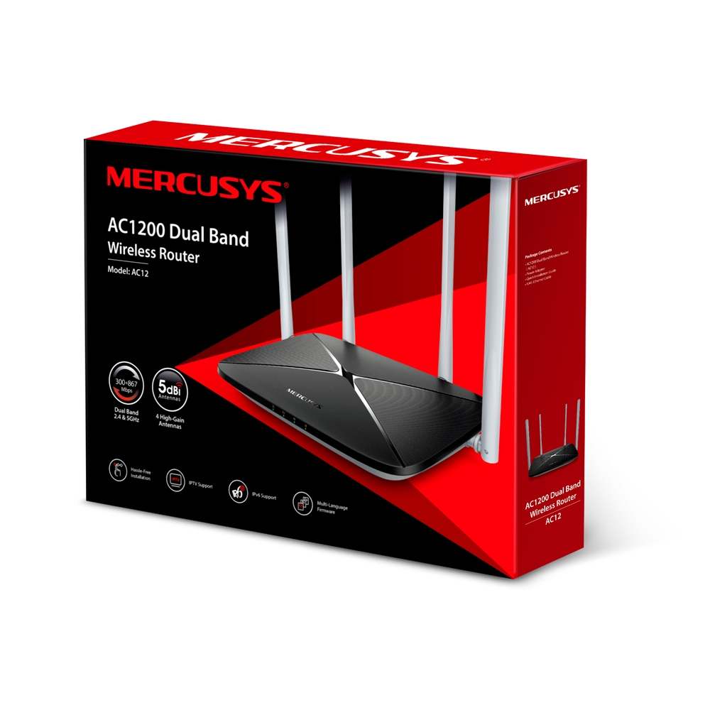 MERCUSYS AC1200 Dual Band Wireless Router