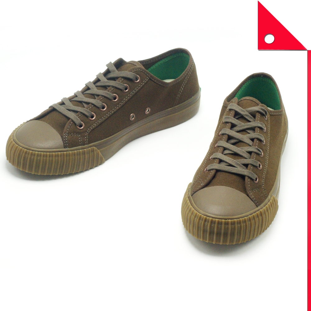 Pf Flyers : PFFPM19OL3L-GT* รองเท้าผ้าใบ Pf Flyers Center Lo Unisex Shoes Green With Tan