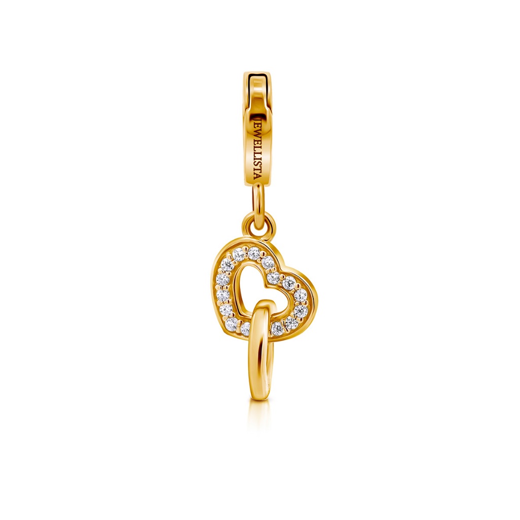 Jewellista تعليقة فضة 925 DoubleLove بزركون — صورة 5