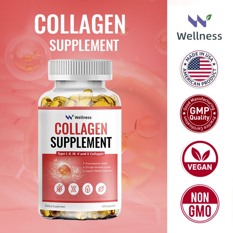 Wellness คอลลาเจน Collagen วิตามินซี เพิ่มความขาวกระจ่างใสด้วยกลูตาไธโอนและไบโอติน สําหรับสารต้านอนุมูลอิสระภายในเซลล์