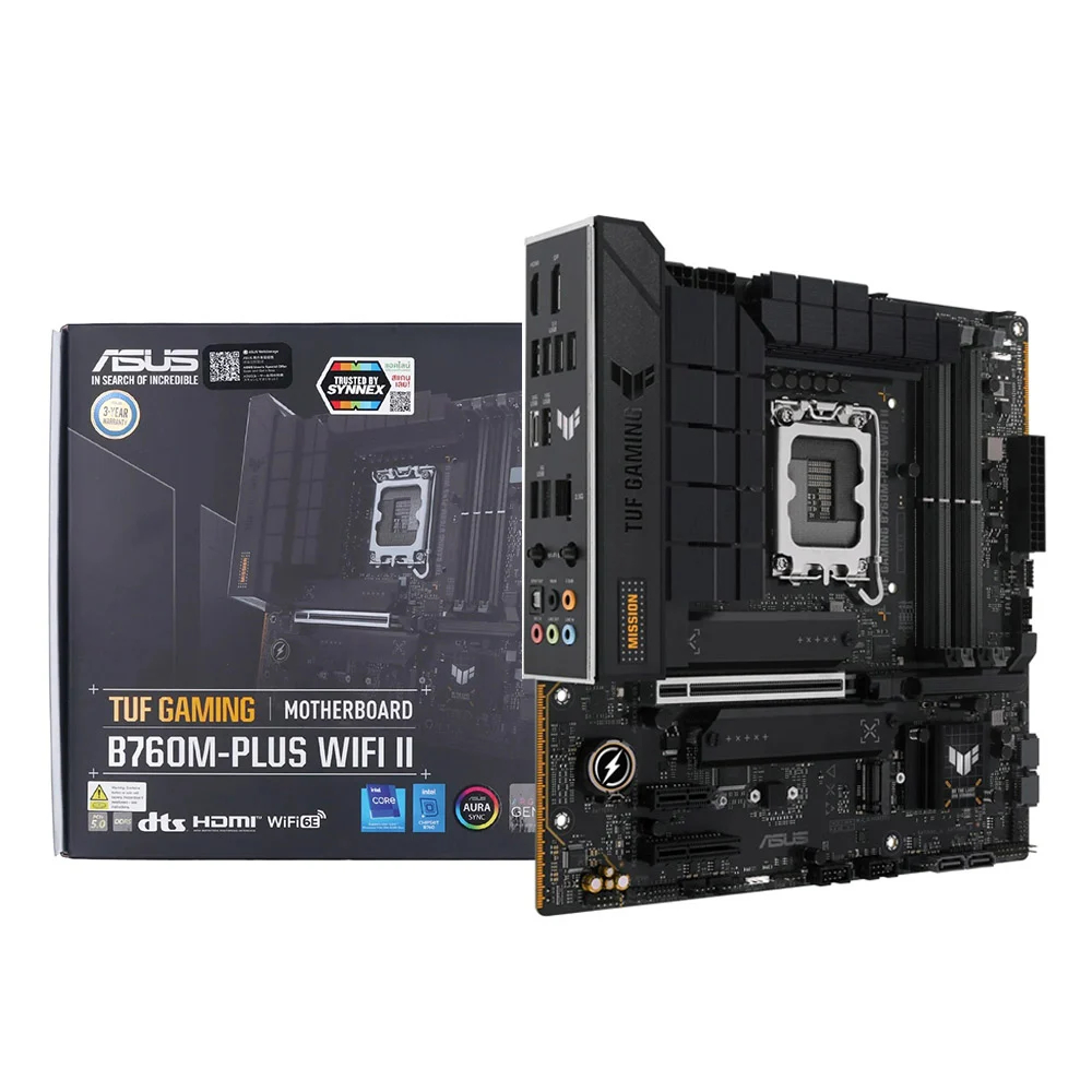 MAINBOARD (เมนบอร์ด) ASUS TUF GAMING B760M-PLUS WIFI II (SOCKET LGA 1700 DDR5 MICRO-ATX)