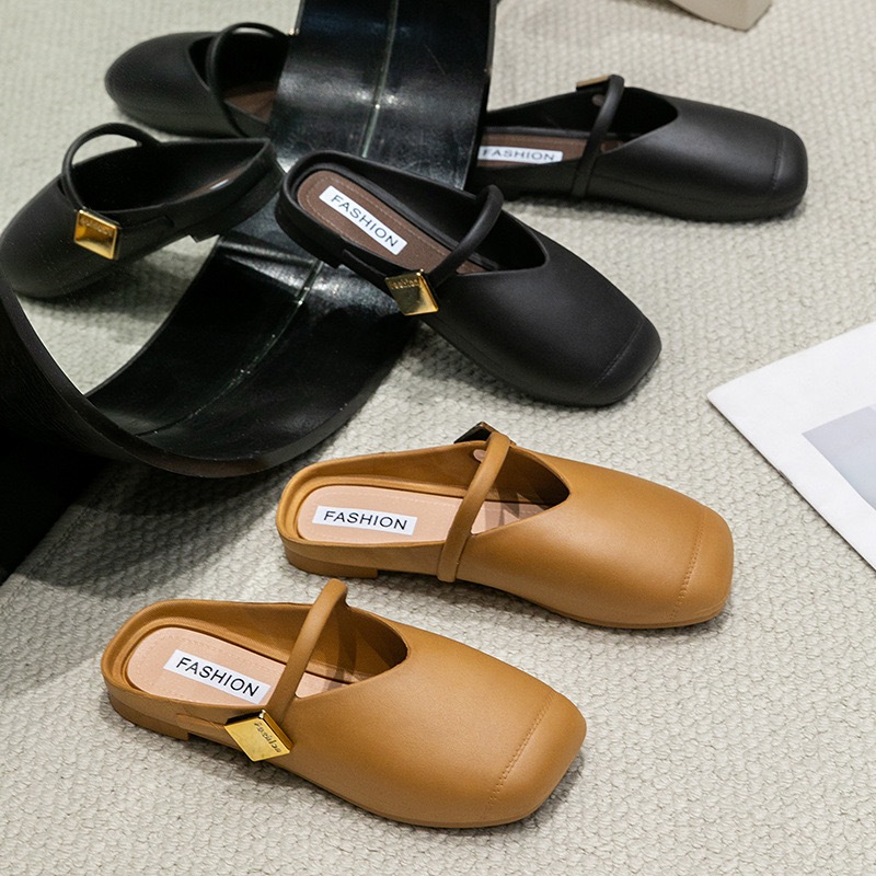 พร้อมส่งจากไทย【2382】รองเท้าคัชชูทรงวินเทจเหมาะกับใส่ทำงานหน้ากว้างสายคาดไม่รัดเท้า - รูปที่ 2