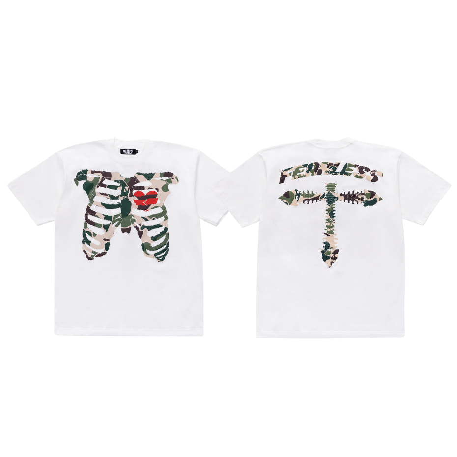 FEARLESSBKK BONE CAMO WHITE T-SHIRT
