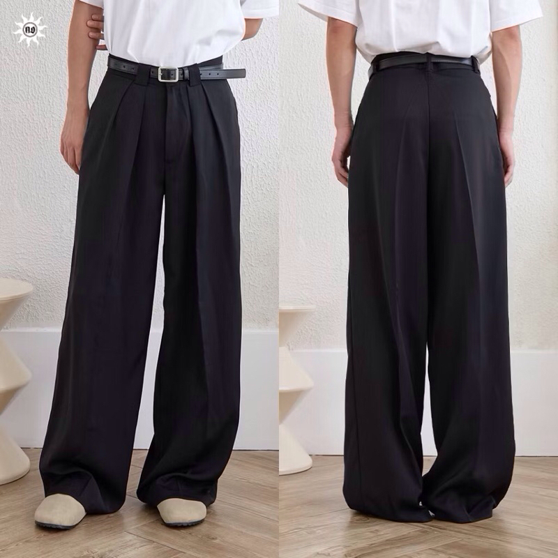 NORMAL.DAY BAGGY TROUSERS กางเกงทรงกระบอกใหญ่ ทรงหลวม ผู้ชาย เอว 31-32