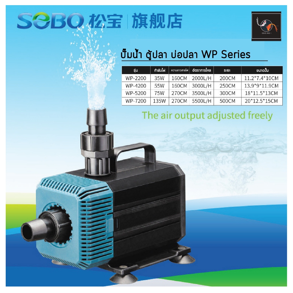 ปั๊มน้ำตู้ปลา ปั๊มบ่อปลา SOBO รุ่น WP-2200/4200/5200/7200 บ่อปลา ปั๊มน้ำประหยัดไฟ ปั๊มน้ำแบบแช่

<p>“><center></p>
<h4></h4>
<p><p><font color=