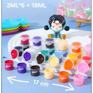 ++พร้อมส่งในไทย ถูกสุด++ตลับสีเปล่า พลาสติกใส ขนาด 3มล. สำหรับใส่สี 100 ชิ้น