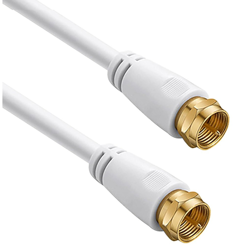 (พร้อมส่ง) RG6 Coax Cable, PAL to F-Type TV Cable Wire 1.5M