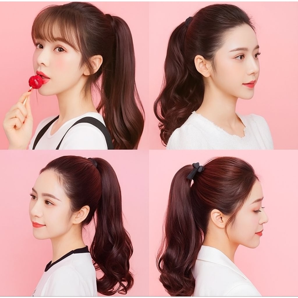 ซื้อ 2 ชิ้นแถมหวีพกพา 1 อัน ลดทั้งร้าน ลดล้างสต๊อค แฮร์พีชหางม้าแบบผูกปลายลอนเบาๆ 3 ขนาด สวยเนียน เป็นธรรมชาติ