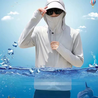 GR UPF50+เสื้อกันuv เสื้อกันยูวี 45-107KG ปีกหมวกแบบถอดได้ เดินทางป้องกันรังสียูวี ใส่ได้ทั้งผู้หญิงและผู้ชาย