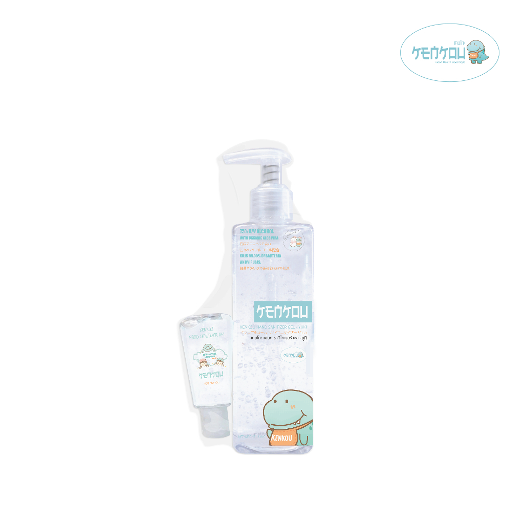 เคนโกะ แฮนด์ ซานิไทเซอร์ เจล สูตรถนอมมือ KENKOU Hand Sanitizer Gel - KENKOU 240 ml + 30 ml กลิ่นยูกิ (Yuki)