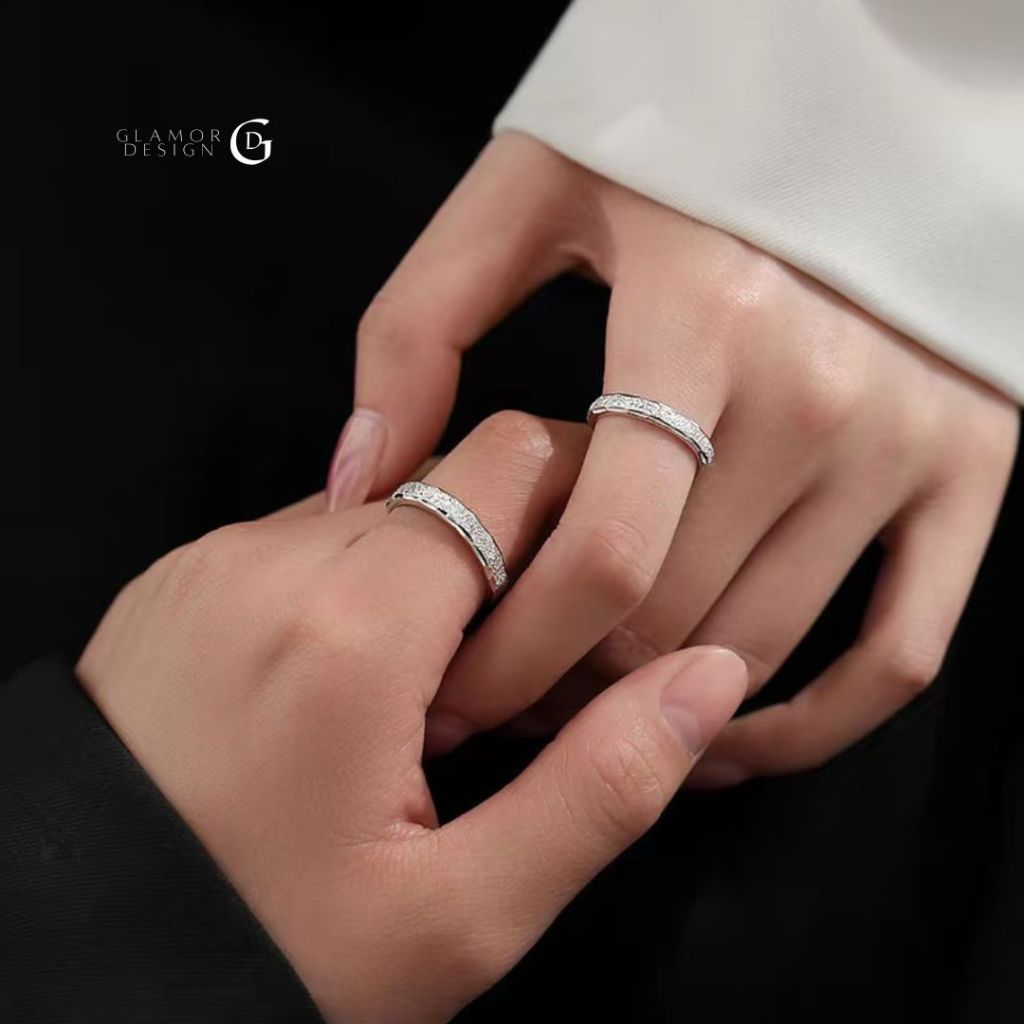 GLAMOR✨แหวน Milky Way Ring แหวนคู่รัก เงินแท้925 ดีไซน์ทางช้างเผือก เรียบหรู ของขวัญวันครบรอบ ราคา ถูกที่สุด ดีลบีเคเค แกลเลอรีภาพที่ 4