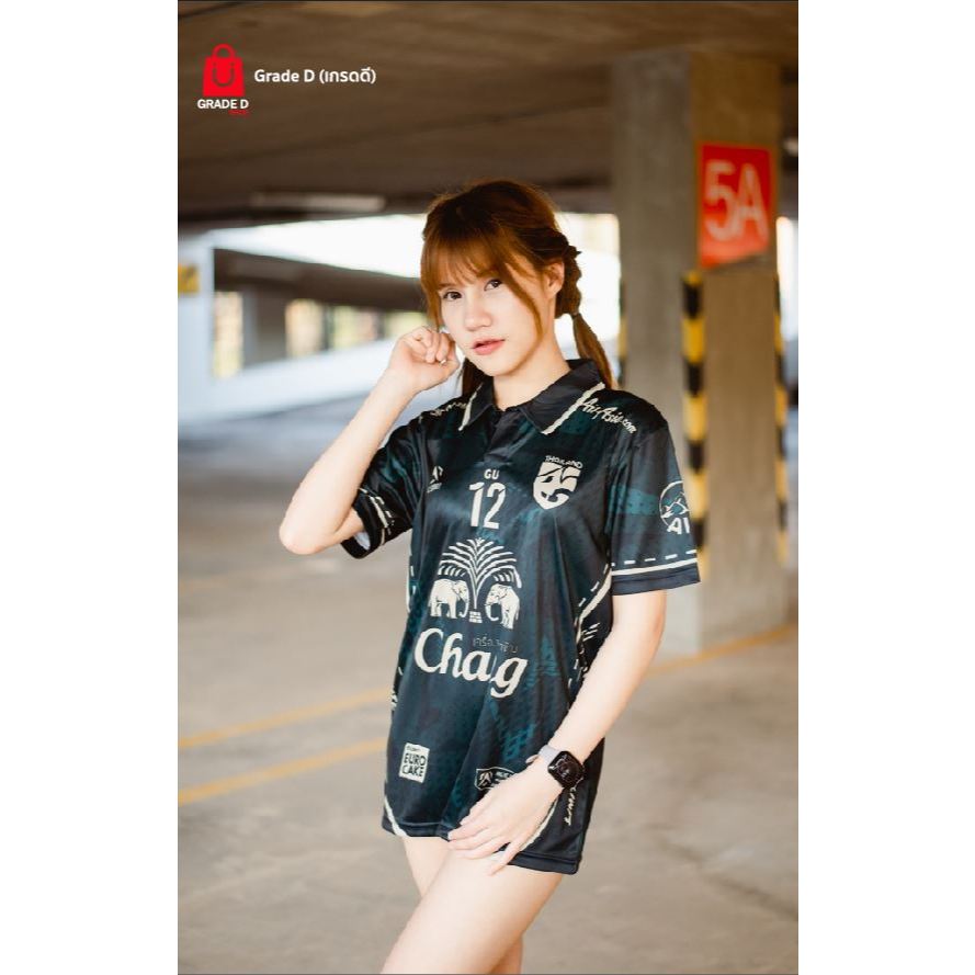 เสื้อคอปก เลข12 ผ้าไมโครหน้าเรียบ ปกผ้าในตัว ใส่ได้ทุกเพศ