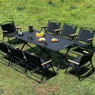【ใช้ได้ 2-8 คน】โต๊ะแคมป์ปิ้ง ชุดโต๊ะพับแคมป์ปิ้ง ชุดปิคนิคหร…