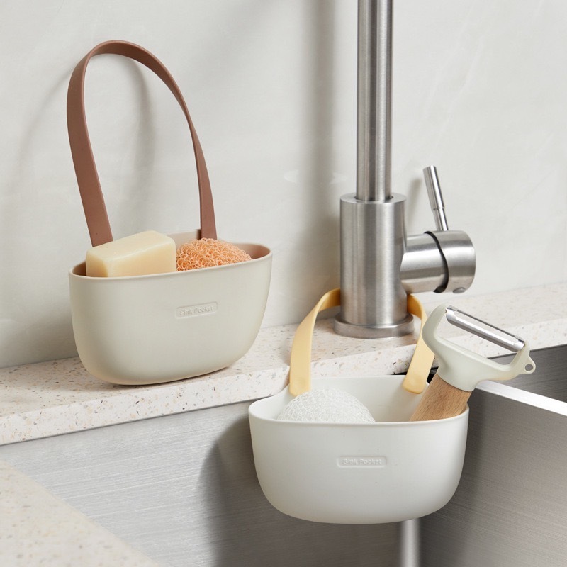 ที่วางฟองน้ำล้างจาน สำหรับอ่างล้างจาน ที่แขวนอุปกรณ์ล้างจาน ไม่ต้องเจาะ แขวนก๊อกน้ำ อเนกประสงค์ - รูปที่ 2