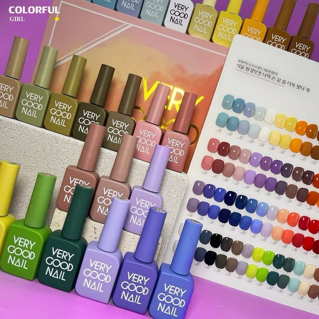 【พร้อมส่ง】แบบแยกขวด very good (1-60) Set very good 60 สี ยาทาเล็บ สีเจล เล็บเจล