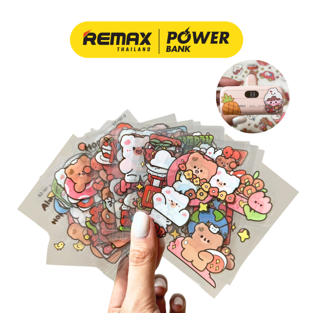 Sticker 25 แผ่น สติ๊กเกอร์แบบไดคัท ลายการ์ตูน ลายน่ารัก สำหรับตกแต่ง Gadget อุปกรณ์อื่น