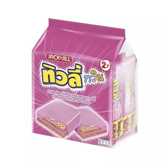 เวเฟอร์สอดไส้ครีม ช็อกโกแลต ทิวลี่ ทวิน ขนาด 10 กรัม ขายยกแพ็ค ( 1 แพ็ค มี 24 ซอง )