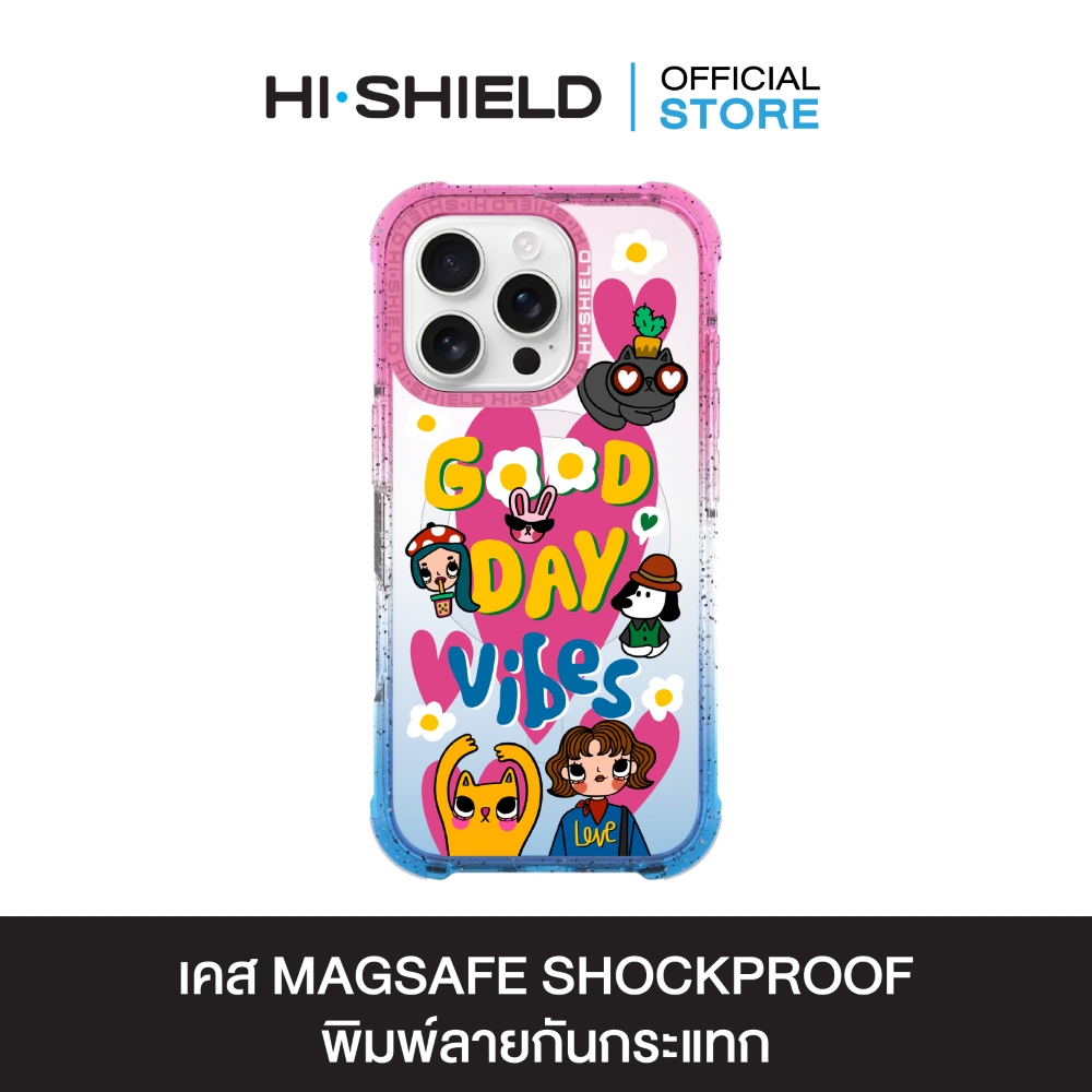 HI-SHIELD Magsafe Shockproof Case รุ่น Debby S182 [iPhone17/iPhone16/iPhone15/iPhone14] - เคสแม่เหล็ก