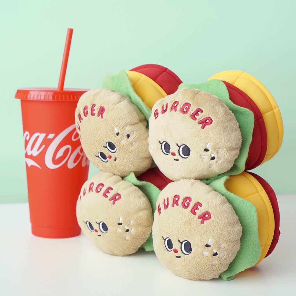 DINGDOG🇰🇷 King Burger Norsework Toy ของเล่นสำหรับสุนัข