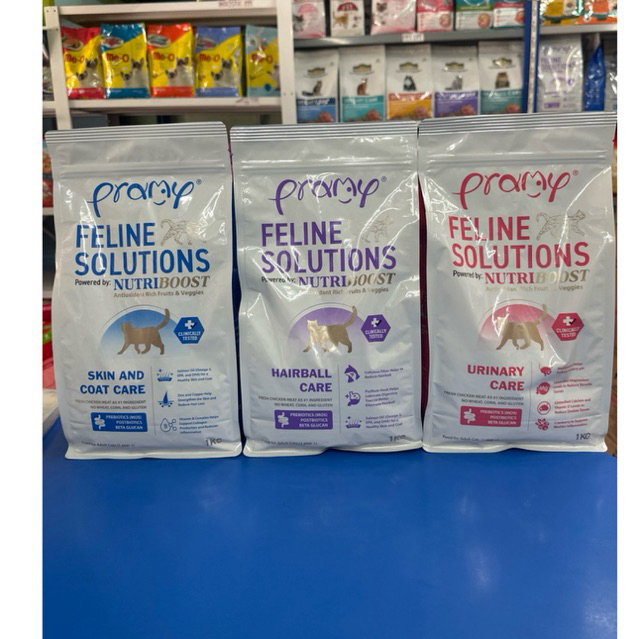 พรามี่แคร์  Feline solutions อาหารแมว ขนาด1กก.