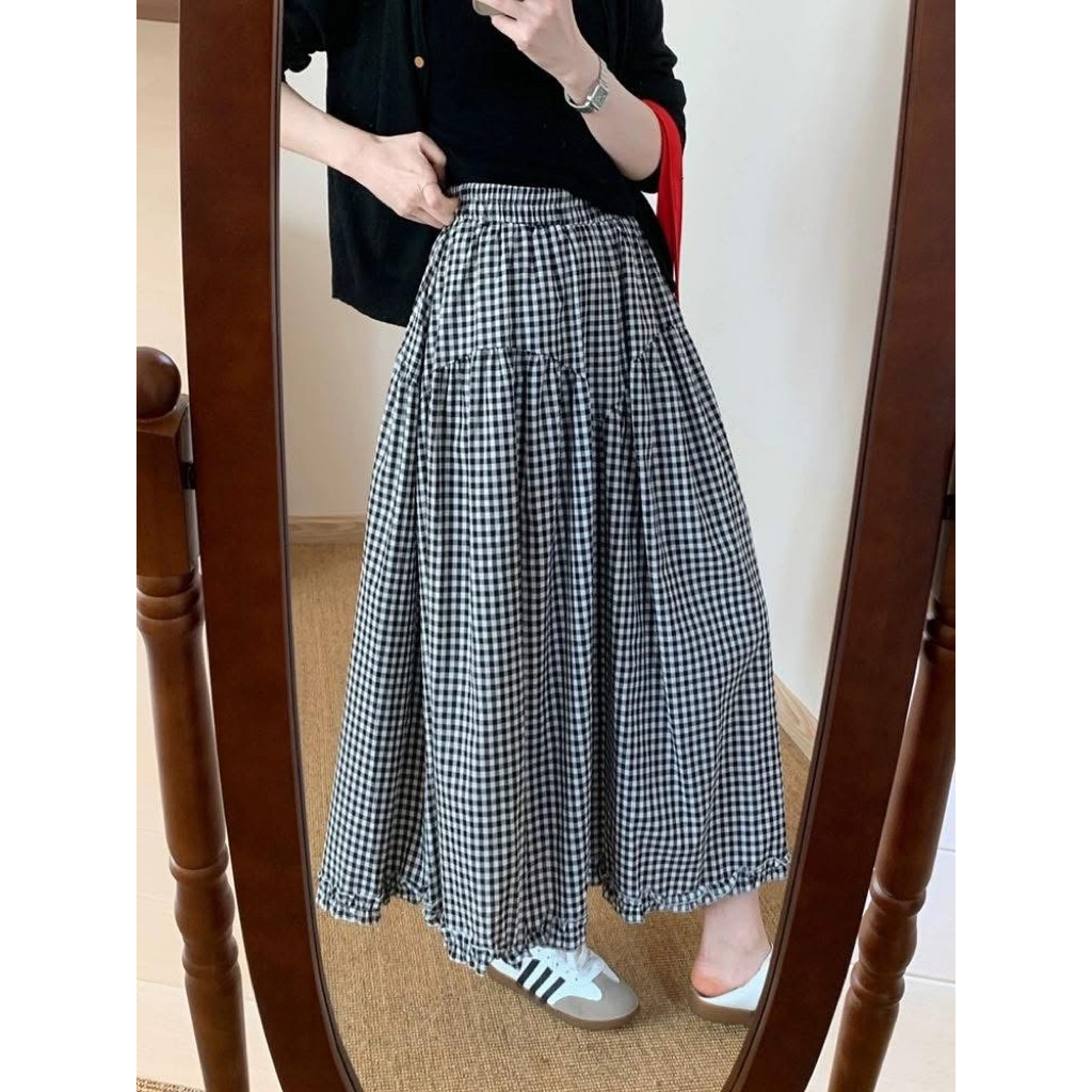 (B16) Heartmade—Kirin skirt🫐(สินค้าพร้อมส่ง)ซับในยาวเอวสม๊อครอบ