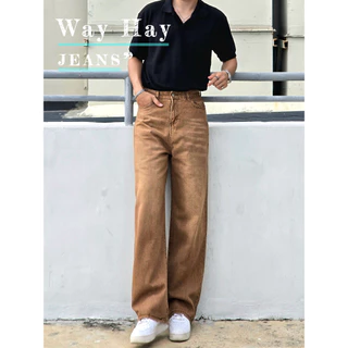 3 สี Baggy jeans กางเกงยีนส์ขากระบอกตรง ทรง ผลิตจากผ้ายีนส์แท้คุณภาพสูง ผ้าหนานุ่มสวมใส่สบาย