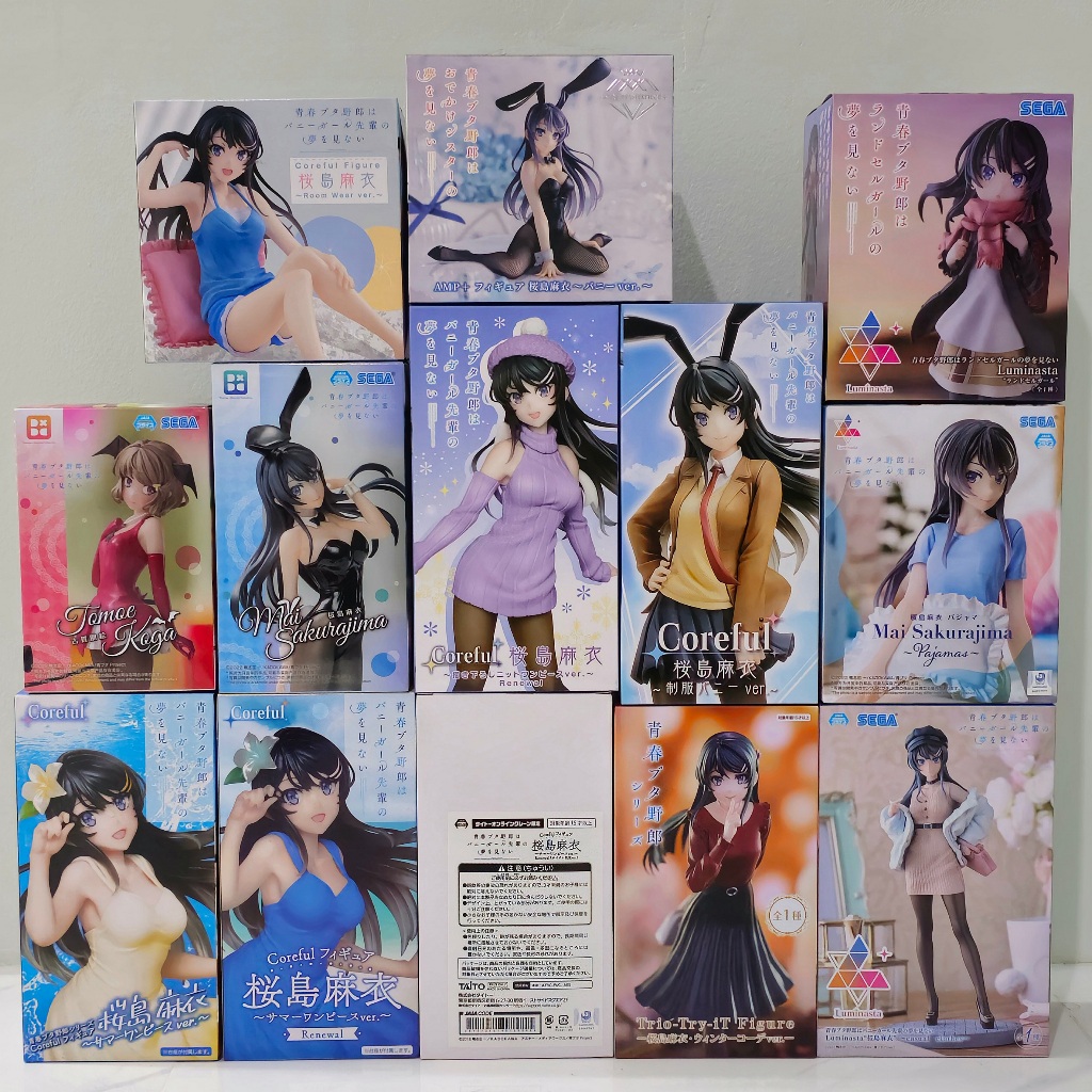 [ฟิกเกอร์แท้] Seishun Buta Yarou wa Bunny Girl Senpai no Yume wo Minai - Sakurajima Mai / Azusagawa Kaede - Coreful