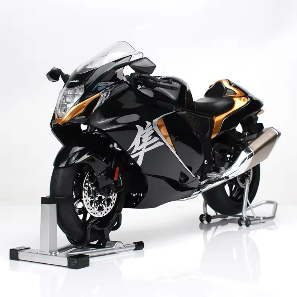 รถมอเตอร์ไซค์Suzuki GSX 1300R hayabusa 2023 สเกล1:6มีเสียงมีไฟมีควันมีแบตเตอรี่ชาร์จรายละเอียดสวยเป็นงานโมเดลตั้งโชว์ได้