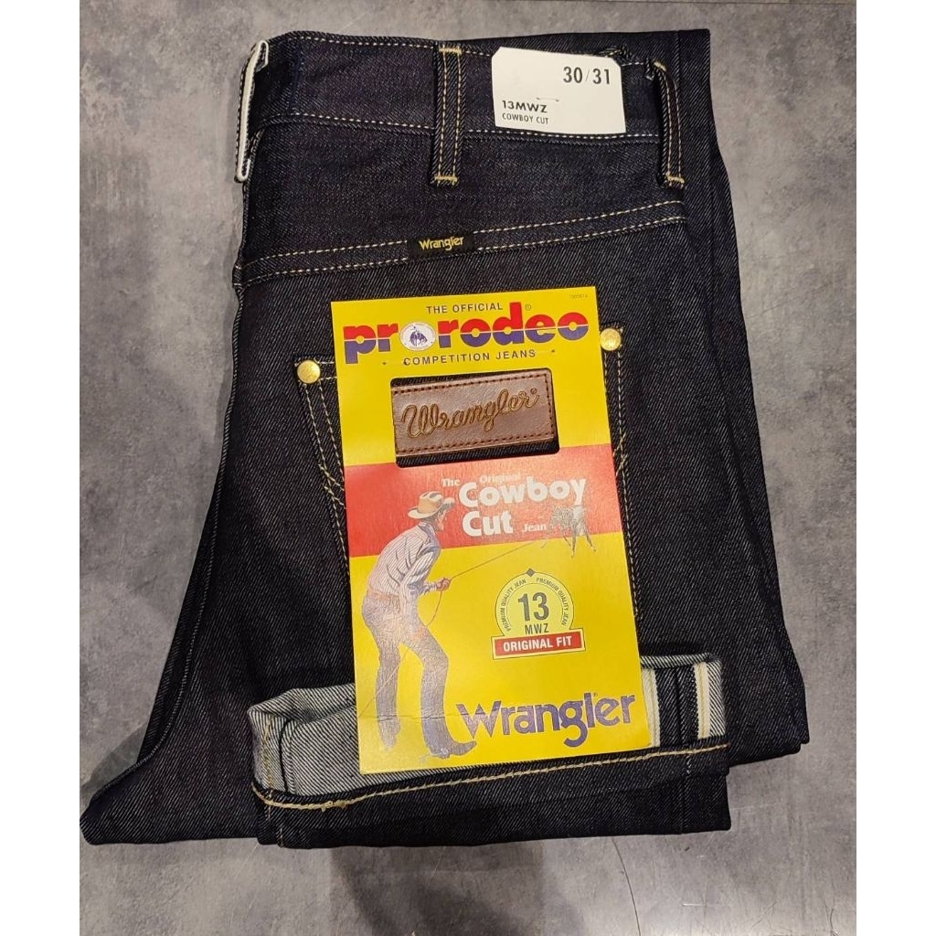 Wranglerริมทอง 15oz  ขากระบอกMWZ ลิมิเต็ดพรีเมี่ยม