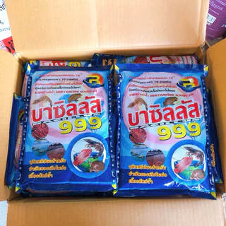 ยกลัง บาซิลลัส 999 ขนาด 1000 กรัมจุลินทรีย์ผงสำหรับบำบัดน้ำเสียในบ่อเลี้ยงสัตว์น้ำช่วยสร้างสีน้ำ ลดความเครียด ควบคุม pH