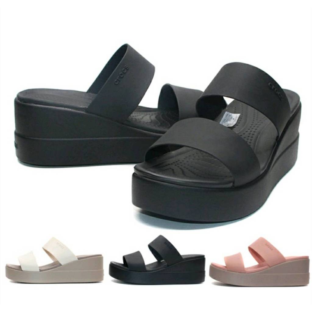 Brooklyn Sandal High Wedge มี5สี รองเท้าแตะส้นตึกผู้หญิ่ง รองเท้าแตะสวมเบาและพืนนิ่มใส่สวยและสบายเท้ามาก พร้อมส่งในไทย