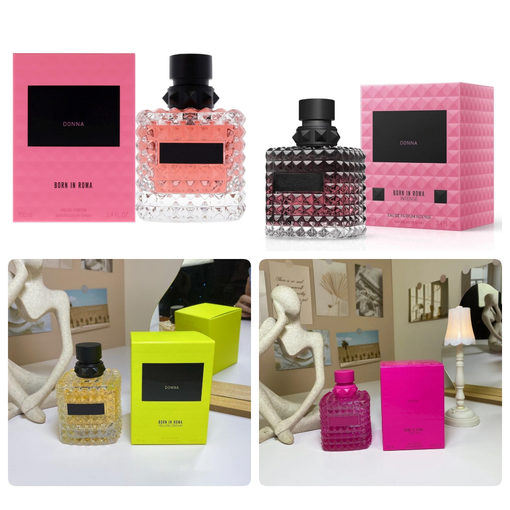 น้ำหอมValenti Donna Born In Roma Pink Yellow Dream The Gold Intense EDP EDT For Women 100 ml กล่องซี