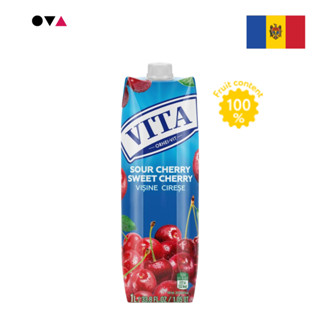 Vita Sour Cherry-Sweet Cherry Juice 1L  น้ำเชอร์รีแท้ 100% ห…