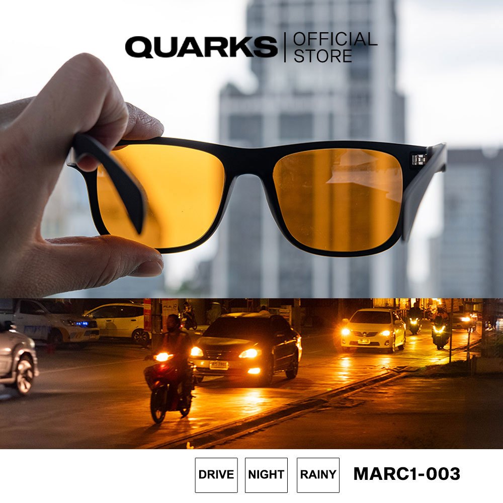 QUARKS MARC1-003 แว่นตัดแสงไฟรถกลางคืน ลดแสงจ้า