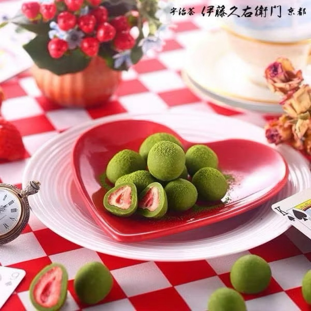 Matcha Strawberry Chocolate สตรอเบอร์รี่เคลือบช็อกโกแลตชาเขียวทรัฟเฟิลจากญี่ปุ่น - รูปที่ 2
