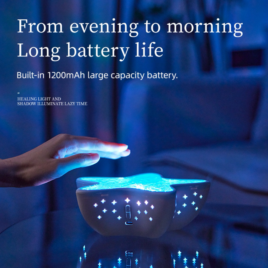 Starfish โคมไฟตั้งโต๊ะ LED ลายคลื่นน้ํา เปลี่ยนสีได้ โรแมนติก แฟชั่น สําหรับตกแต่งบ้าน ไฟกลางคืน - รูปที่ 2