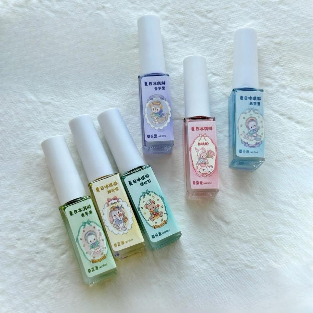 𝐱𝐞𝐢𝐣𝐚𝐲𝐢 สี blooming สีทำลายหินอ่อน ทำลายฟุ้ง Mable Ink โทนพาสเทล Set 6 สี