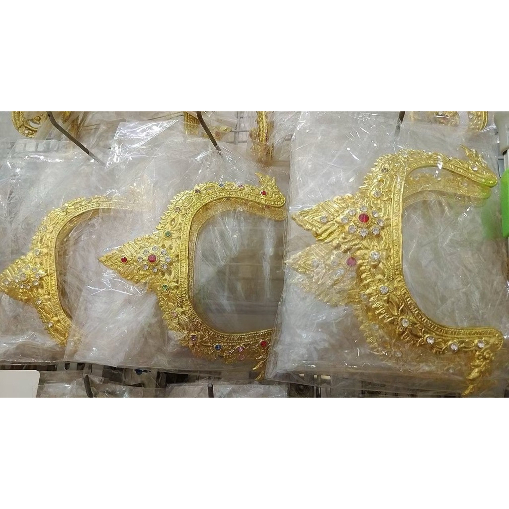 กระบังหน้า เด็กเล็ก 1-8 ปี ไม่เกิน 25 โล เครื่องประดับชุดไทย ที่ใส่กรอบหน้า นางอุบล นางยักษ์