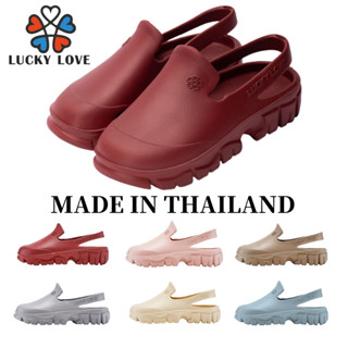 รองเท้าหัวโต รองเท้าแตะผู้หญิง รองเท้าหัวปิด เสริมส้น กันลื่…