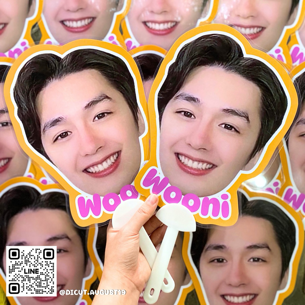 พัดหัวโต พัดไดคัท รับทำพัดแฟนคลับ(ส่งรูปมาทางแชทได้เลย) ราคา ถูกที่สุด ดีลบีเคเค รูปภาพหลัก
